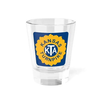 Kansas Turnpike (Kansas) (Road Sign) Shot Glass 1.5oz 1.5oz - Go Mug Yourself