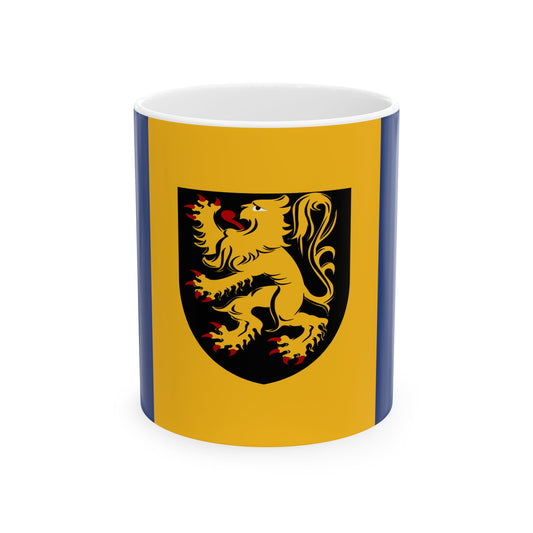 Kapelle-op-den-Bos vlag (Belgium) White Coffee Mug-11oz-Go Mug Yourself