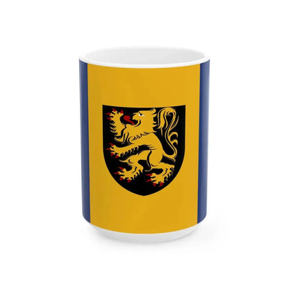 Kapelle-op-den-Bos vlag (Belgium) White Coffee Mug 15oz - Go Mug Yourself