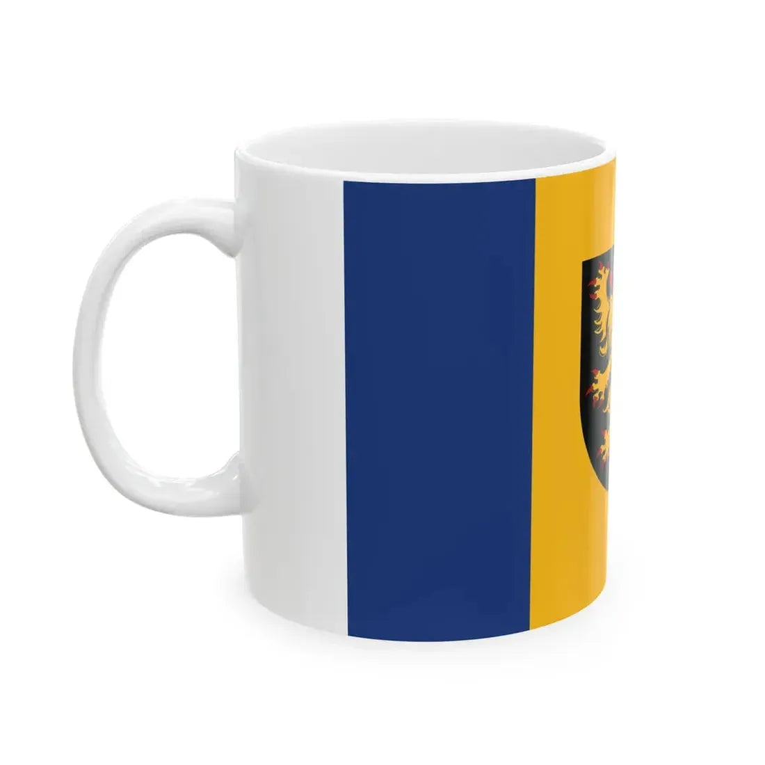 Kapelle-op-den-Bos vlag (Belgium) White Coffee Mug - Go Mug Yourself