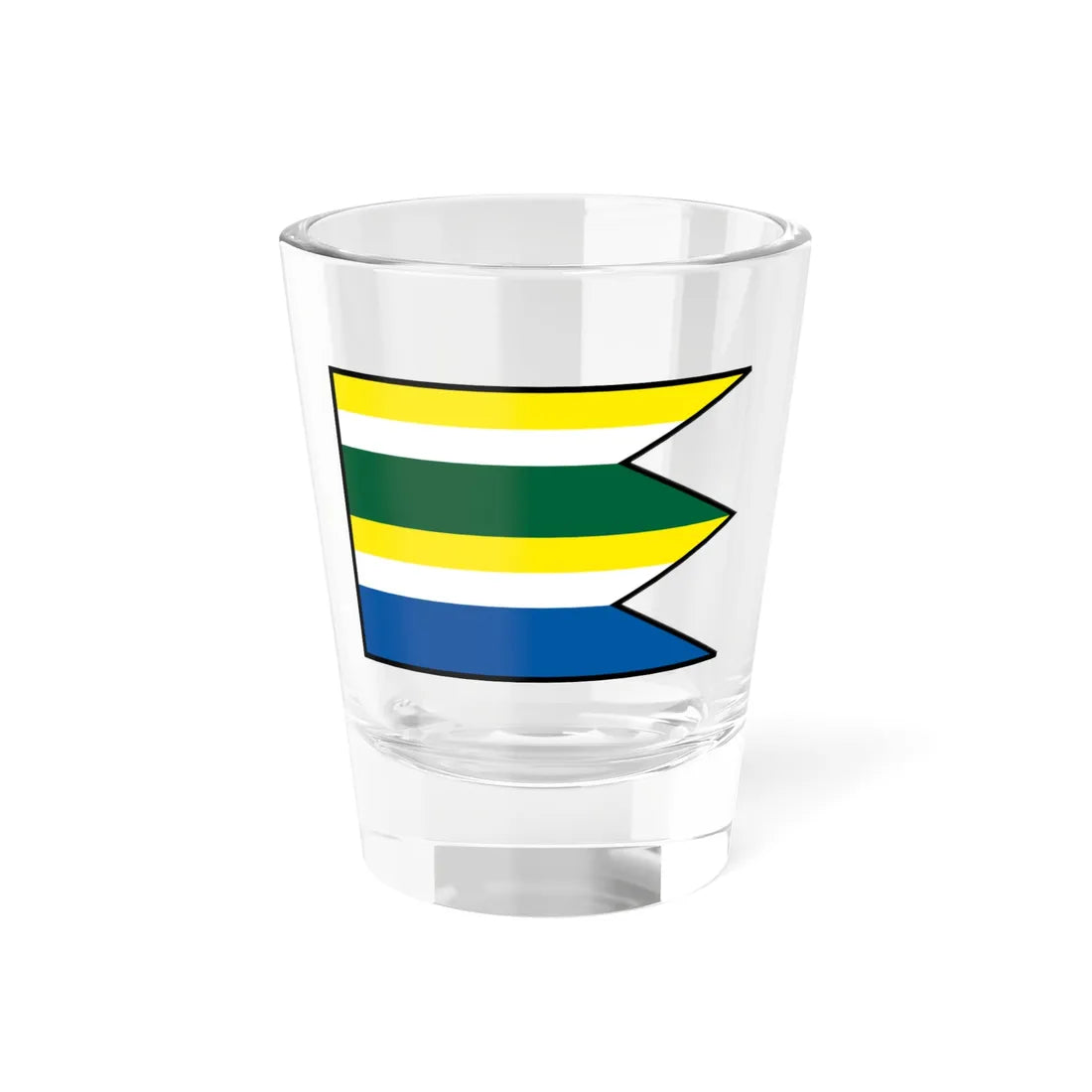 Kapusianske Klacany Michalovce Flag (Slovakia) Shot Glass 1.5oz 1.5oz - Go Mug Yourself