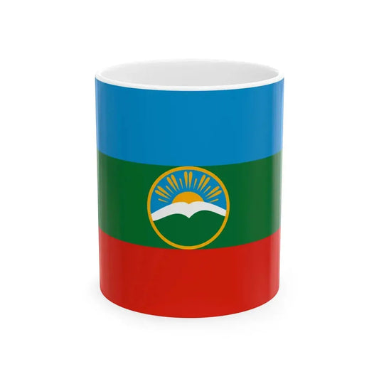 Karachay-Cherkessia flag alternative 2 (Russia) White Coffee Mug 11oz - Go Mug Yourself