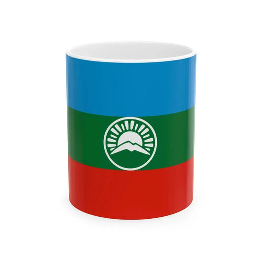 Karachay-Cherkessia flag alternative (Russia) White Coffee Mug 11oz - Go Mug Yourself