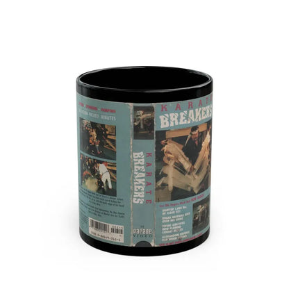 KARATE BREAKERS (VHS COVER) - Black Coffee Mug 11oz - Go Mug Yourself