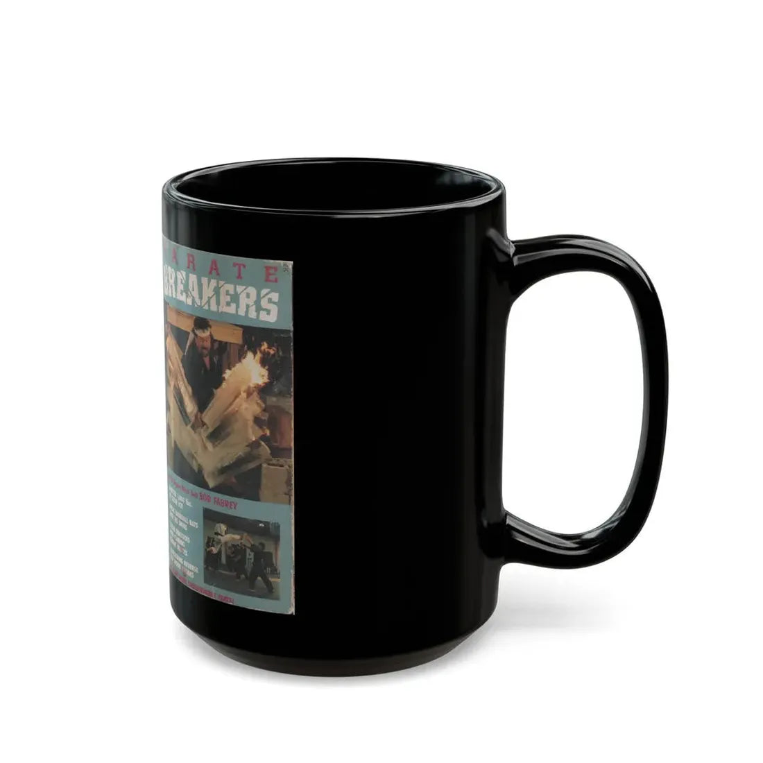 KARATE BREAKERS (VHS COVER) - Black Coffee Mug - Go Mug Yourself