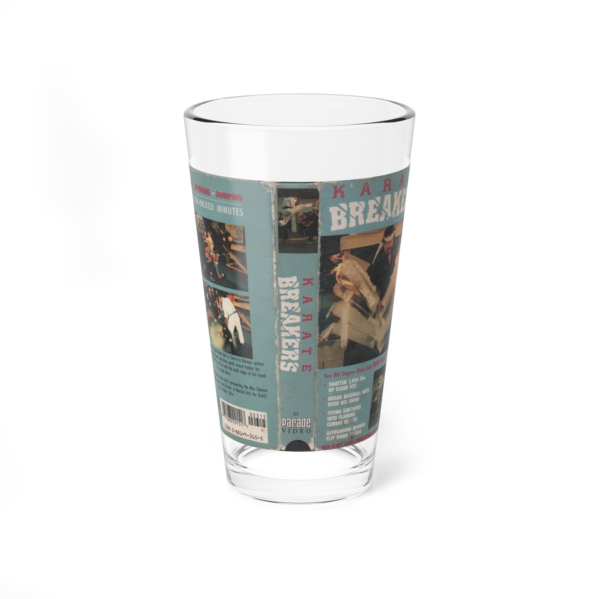 KARATE BREAKERS (VHS COVER) Pint Glass 16oz-16oz-Go Mug Yourself