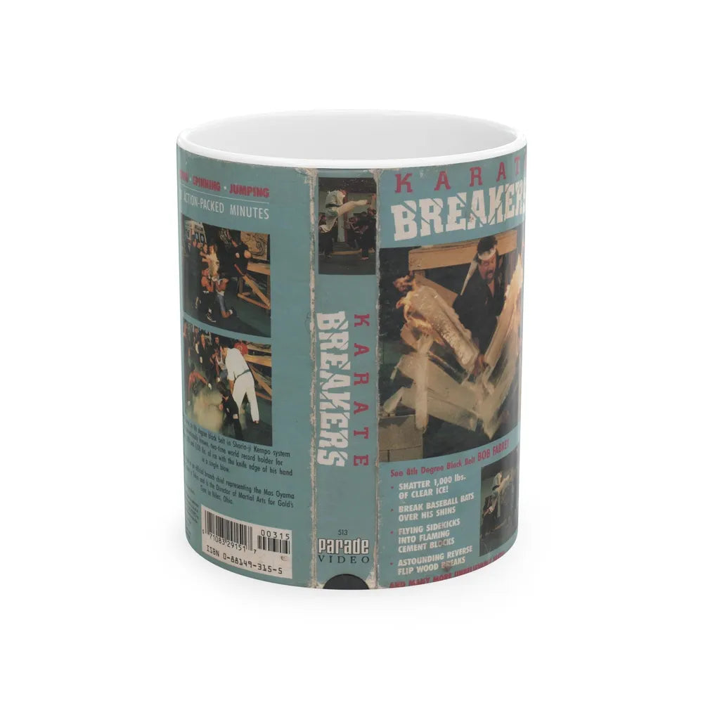 KARATE BREAKERS (VHS COVER) - White Coffee Mug-11oz-Go Mug Yourself