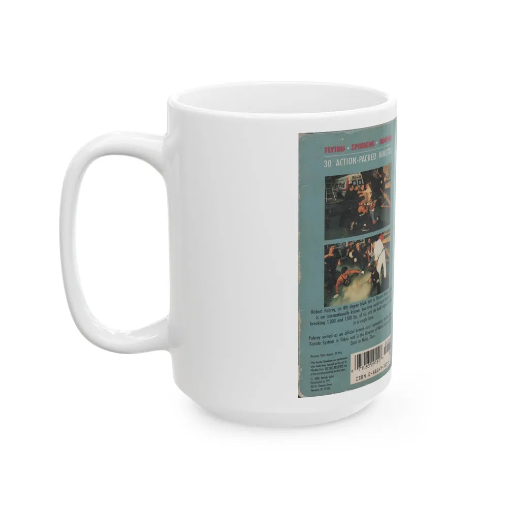 KARATE BREAKERS (VHS COVER) - White Coffee Mug-Go Mug Yourself