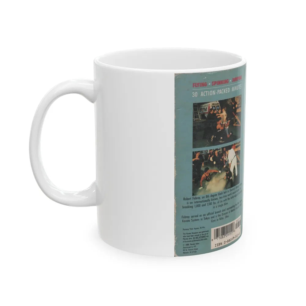 KARATE BREAKERS (VHS COVER) - White Coffee Mug-Go Mug Yourself