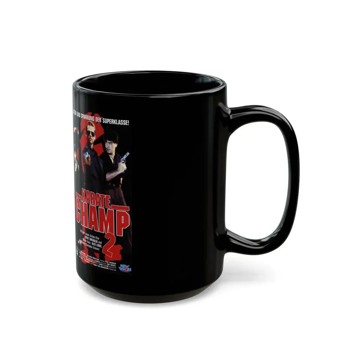 KARATE CHAMP 2 (VHS COVER) - Black Coffee Mug - Go Mug Yourself