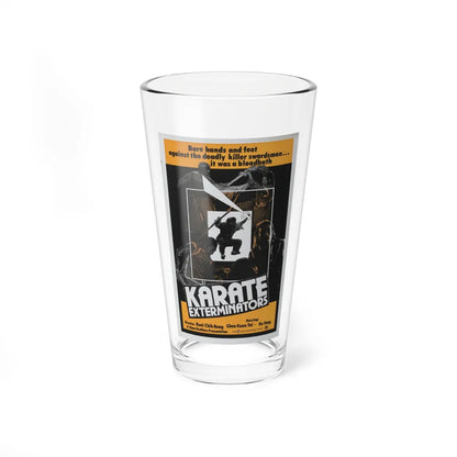 KARATE EXTERMINATORS 1981 Movie Poster - Pint Glass 16oz-16oz-Go Mug Yourself