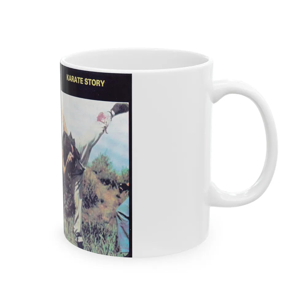 KARATE STORY (VHS COVER) - White Coffee Mug-Go Mug Yourself