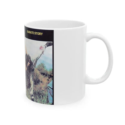KARATE STORY (VHS COVER) - White Coffee Mug - Go Mug Yourself