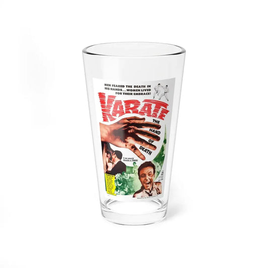 KARATE THE HAND OF DEATH 1961 Movie Poster - Pint Glass 16oz 16oz - Go Mug Yourself