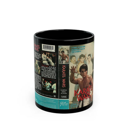 KARATE WARS (VHS COVER) - Black Coffee Mug-11oz-Go Mug Yourself