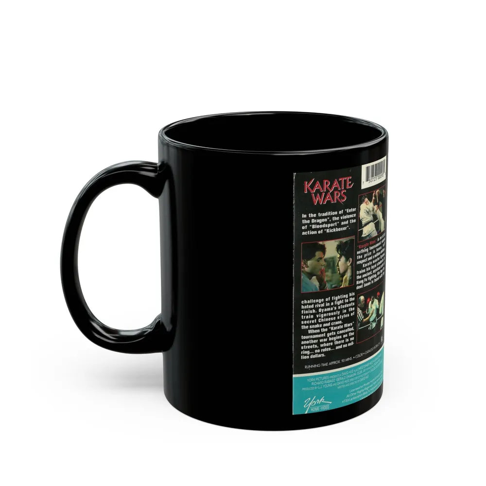 KARATE WARS (VHS COVER) - Black Coffee Mug-Go Mug Yourself