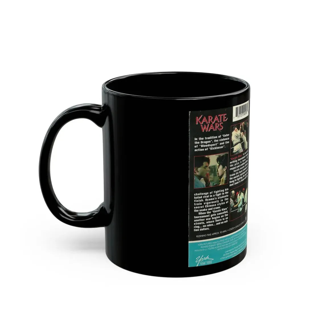 KARATE WARS (VHS COVER) - Black Coffee Mug - Go Mug Yourself