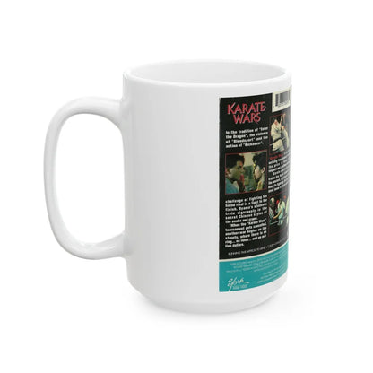 KARATE WARS (VHS COVER) - White Coffee Mug-Go Mug Yourself