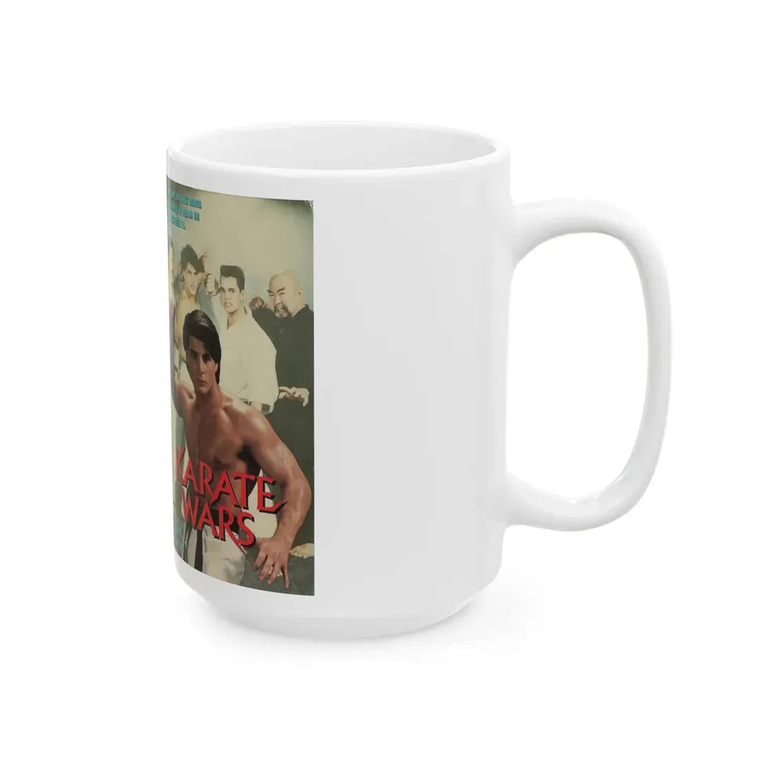 KARATE WARS (VHS COVER) - White Coffee Mug - Go Mug Yourself