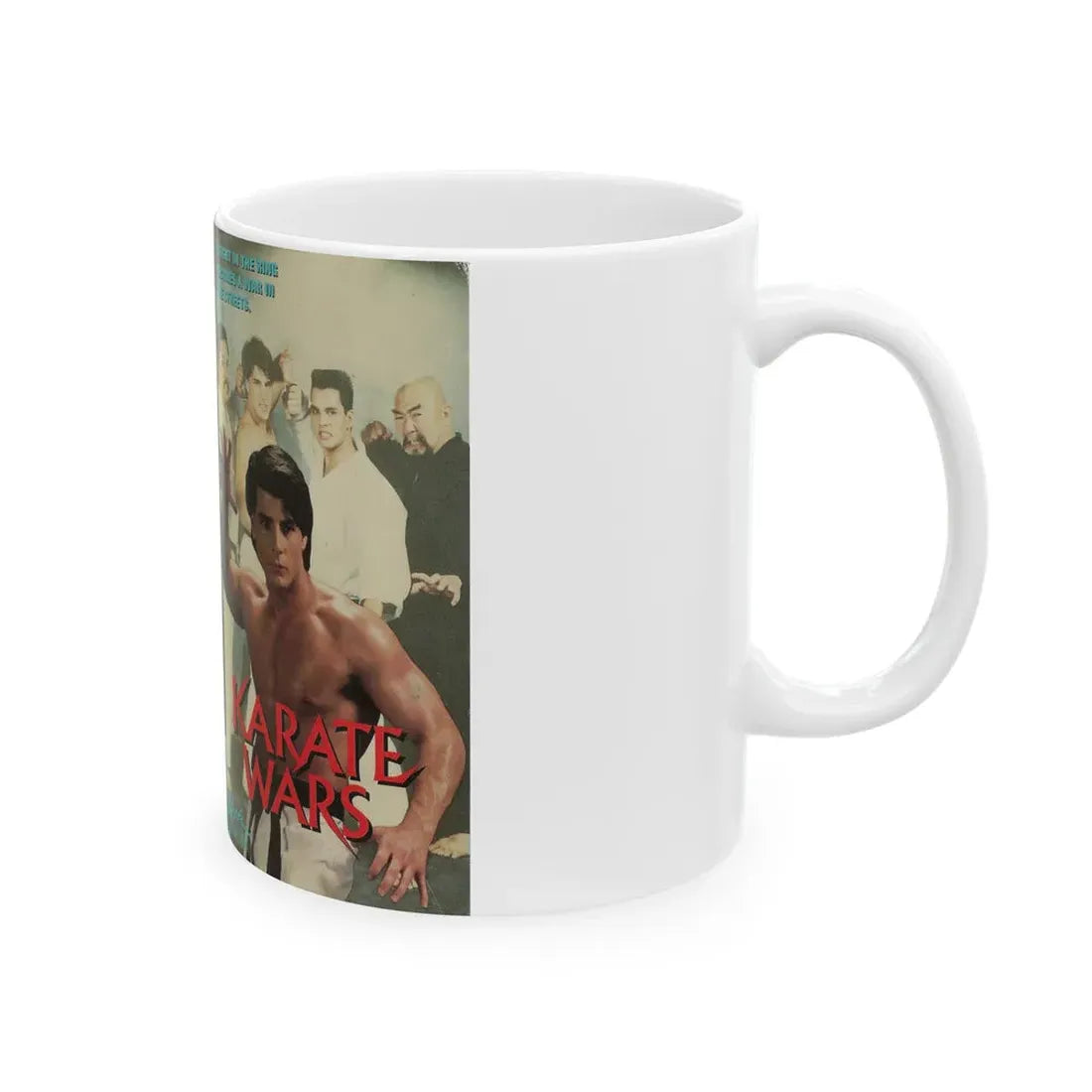 KARATE WARS (VHS COVER) - White Coffee Mug - Go Mug Yourself