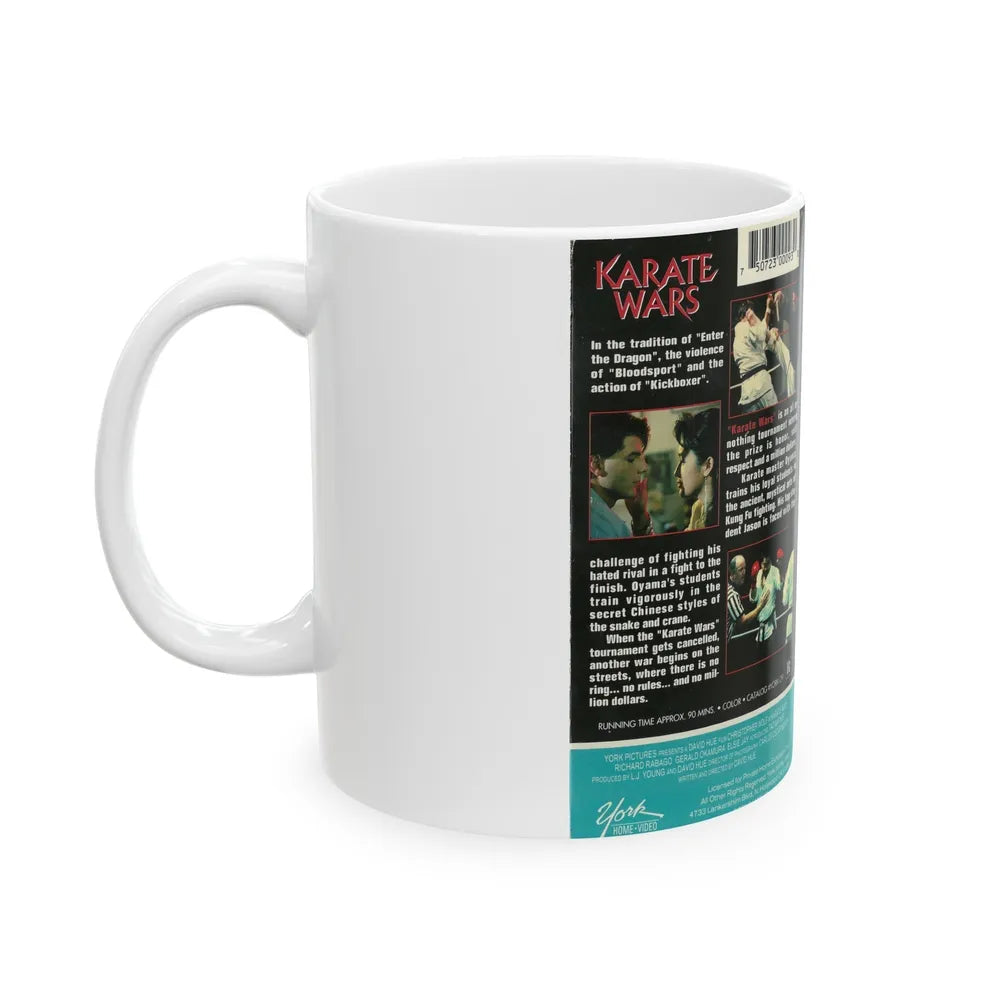 KARATE WARS (VHS COVER) - White Coffee Mug-Go Mug Yourself