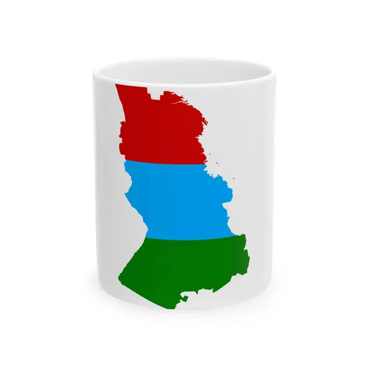Karelia-geo-stub (Russia) White Coffee Mug 11oz - Go Mug Yourself