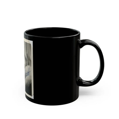 Karin Booth #17 (Vintage Female Icon) Black Coffee Mug - Go Mug Yourself
