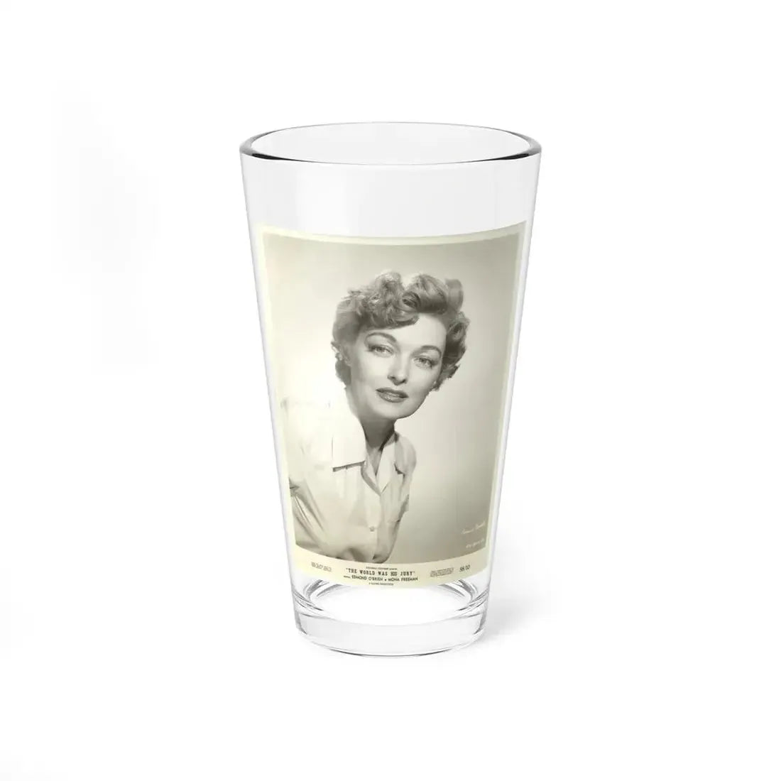 Karin Booth #18 (Vintage Female Icon) Pint Glass 16oz 16oz - Go Mug Yourself