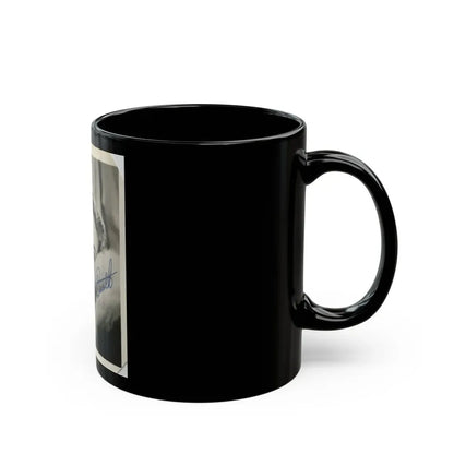 Karin Booth #22 (Vintage Female Icon) Black Coffee Mug - Go Mug Yourself