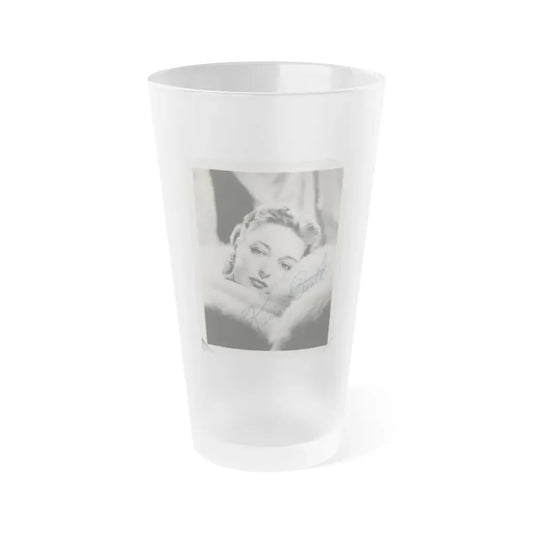 Karin Booth #22 (Vintage Female Icon) Frosted Pint Glass 16oz 16oz Frosted - Go Mug Yourself