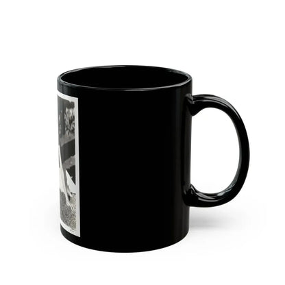 Karin Booth #25 (Vintage Female Icon) Black Coffee Mug - Go Mug Yourself