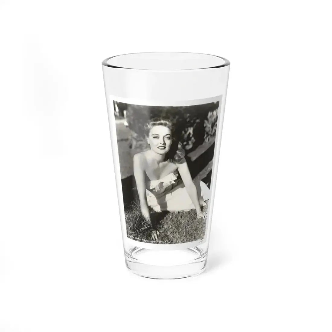 Karin Booth #25 (Vintage Female Icon) Pint Glass 16oz 16oz - Go Mug Yourself