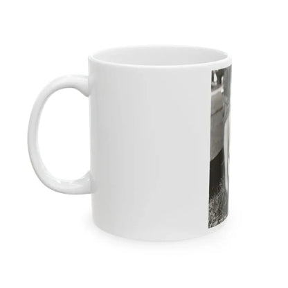 Karin Booth #25 (Vintage Female Icon) White Coffee Mug - Go Mug Yourself