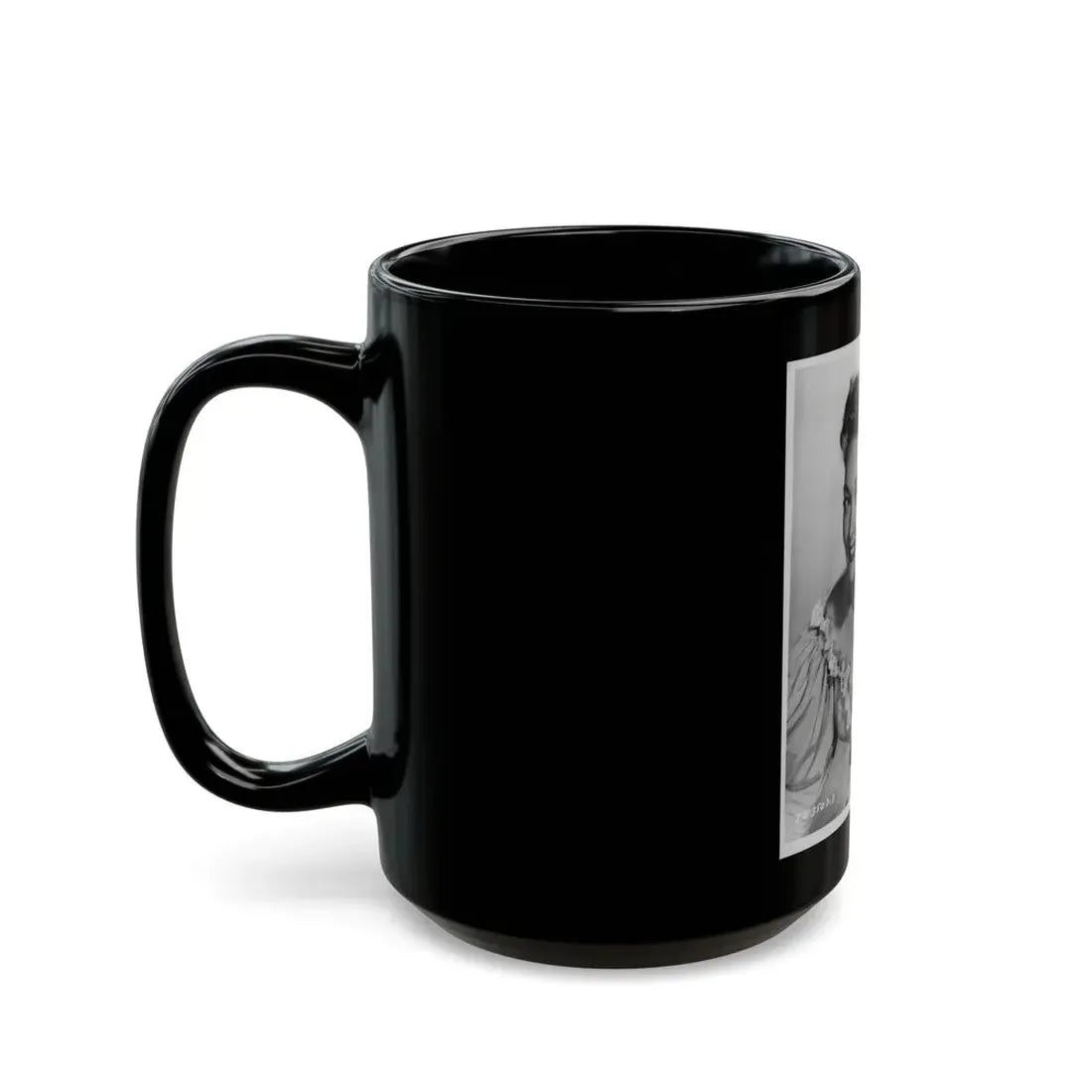 Karin Booth #27 (Vintage Female Icon) Black Coffee Mug - Go Mug Yourself