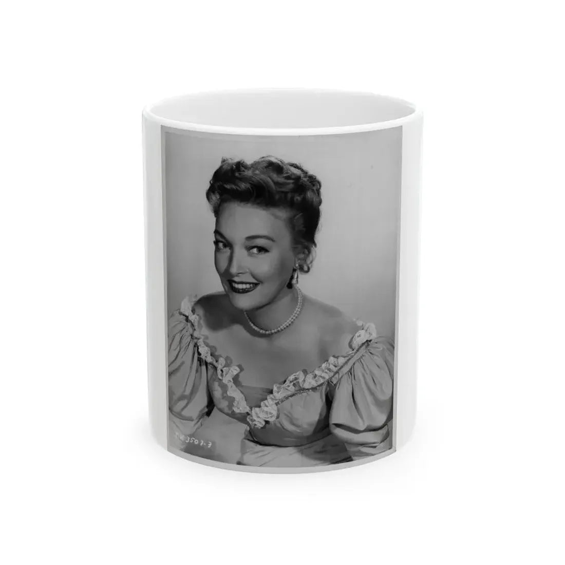 Karin Booth #27 (Vintage Female Icon) White Coffee Mug 11oz - Go Mug Yourself