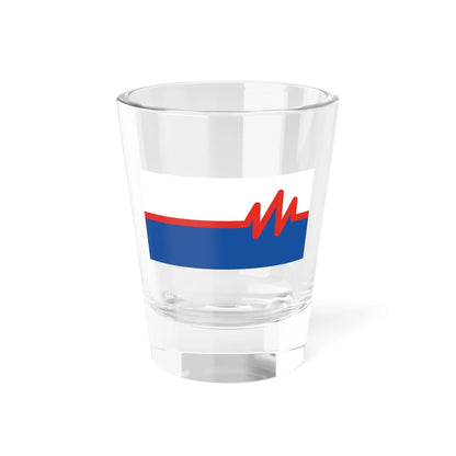 Karin  Grega Kosak and Simonida Kozeljs Slovenia Flag Proposal 2003 (Slovenia) Shot Glass 1.5oz 1.5oz - Go Mug Yourself