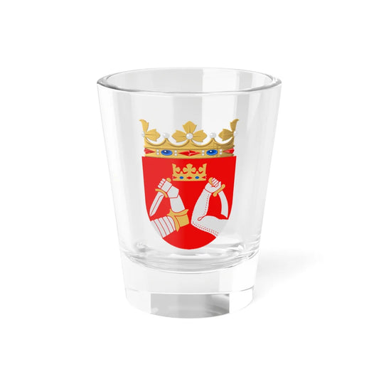 Karjalan historiallisen maakunnan vaakuna (Finland) (Coat of Arms) Shot Glass 1.5oz 1.5oz - Go Mug Yourself