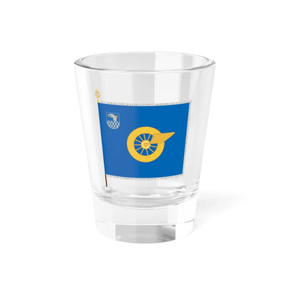 Karjalan huoltopataljoonan lippu (Finland) Shot Glass 1.5oz 1.5oz - Go Mug Yourself
