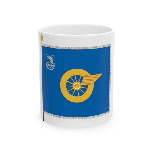 Karjalan huoltopataljoonan lippu (Finland) White Coffee Mug-11oz-Go Mug Yourself
