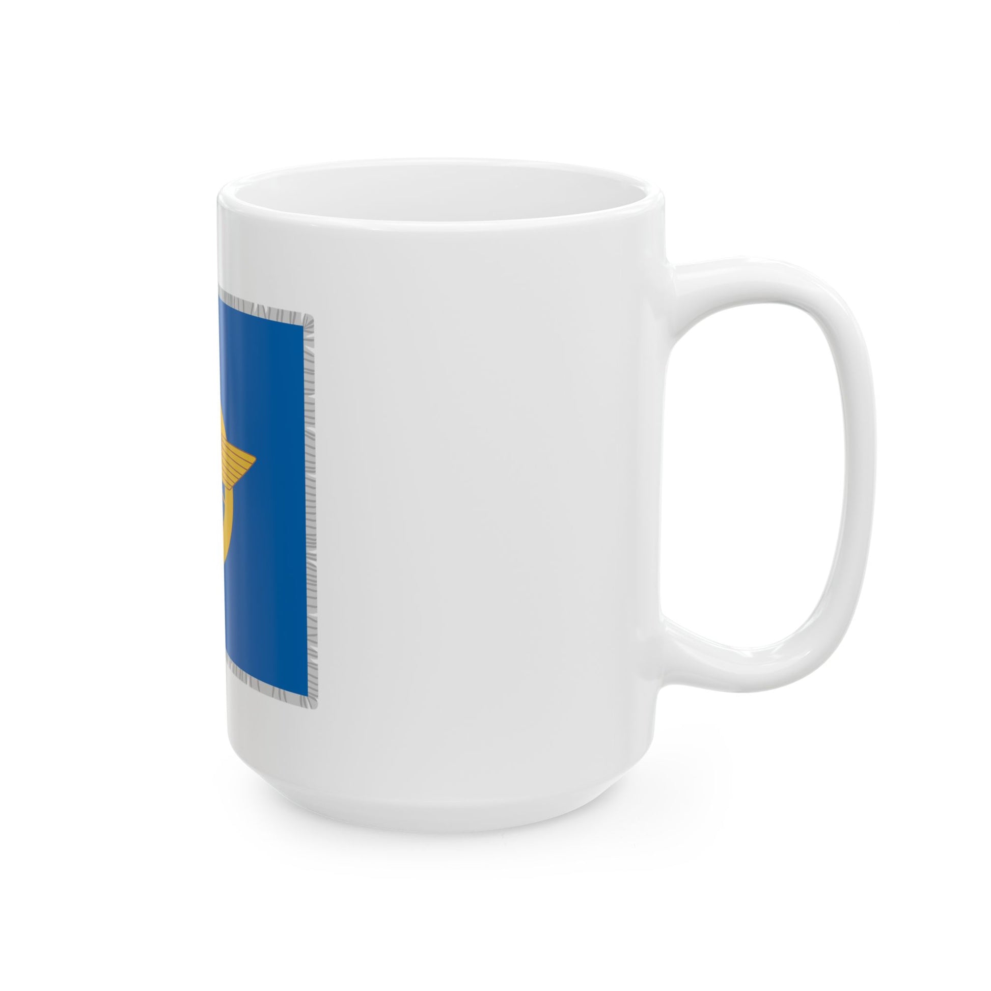 Karjalan huoltopataljoonan lippu (Finland) White Coffee Mug-Go Mug Yourself