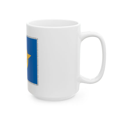 Karjalan huoltopataljoonan lippu (Finland) White Coffee Mug-Go Mug Yourself