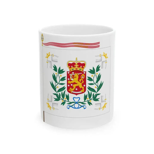 Karjalan prikaatin lippu (Finland) White Coffee Mug 11oz - Go Mug Yourself
