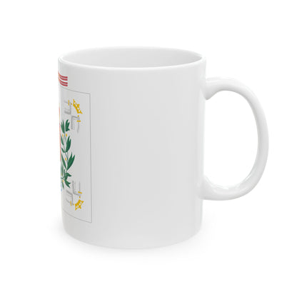 Karjalan prikaatin lippu (Finland) White Coffee Mug-Go Mug Yourself