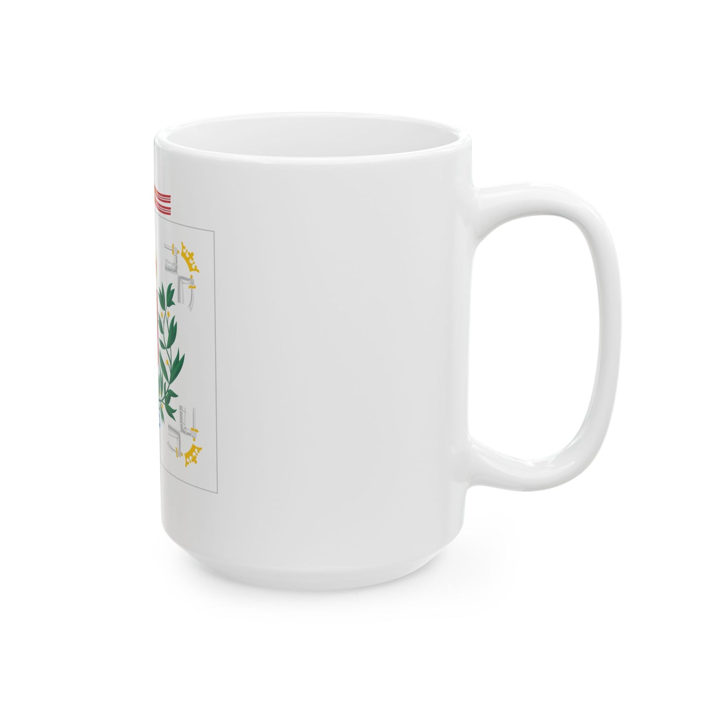 Karjalan prikaatin lippu (Finland) White Coffee Mug-Go Mug Yourself