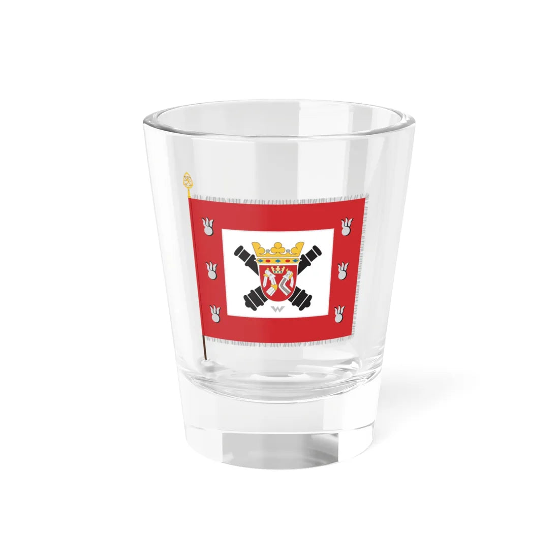 Karjalan tykistörykmentin lippu (Finland) Shot Glass 1.5oz 1.5oz - Go Mug Yourself