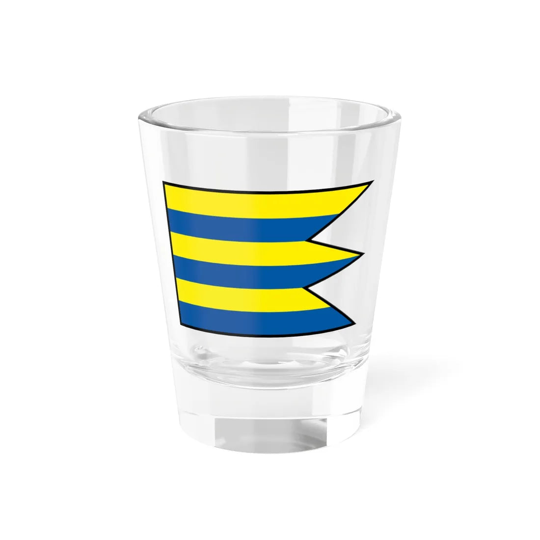 Karlova Ves Bratislava Iv Flag (Slovakia) Shot Glass 1.5oz 1.5oz - Go Mug Yourself
