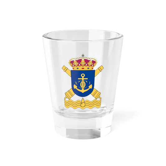 Karlskrona kustartilleriregemente vapen (Sweden) (Coat of Arms) Shot Glass 1.5oz 1.5oz - Go Mug Yourself