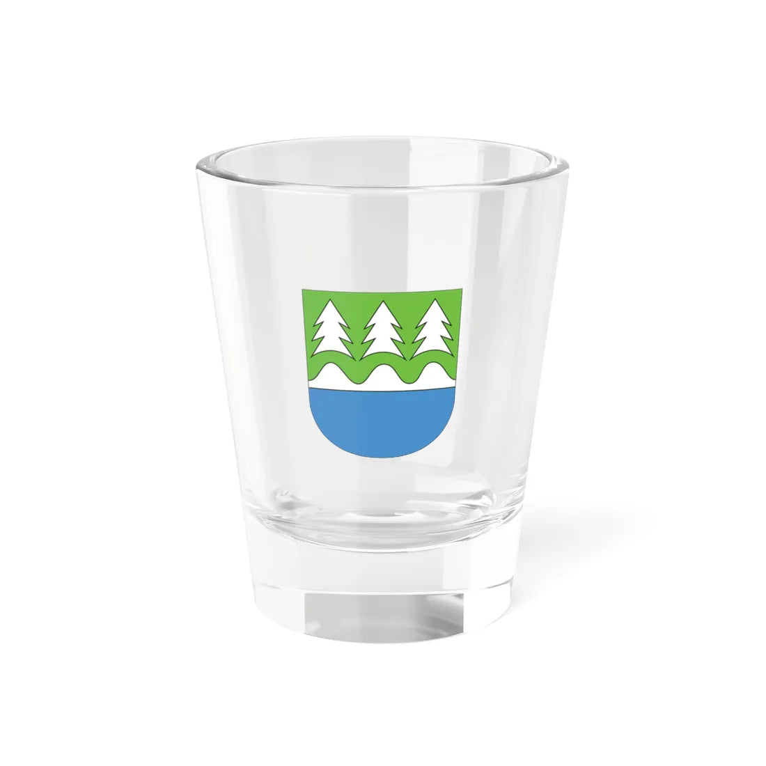 Karula valla vapp SVG (Estonia) (Coat of Arms) Shot Glass 1.5oz 1.5oz - Go Mug Yourself