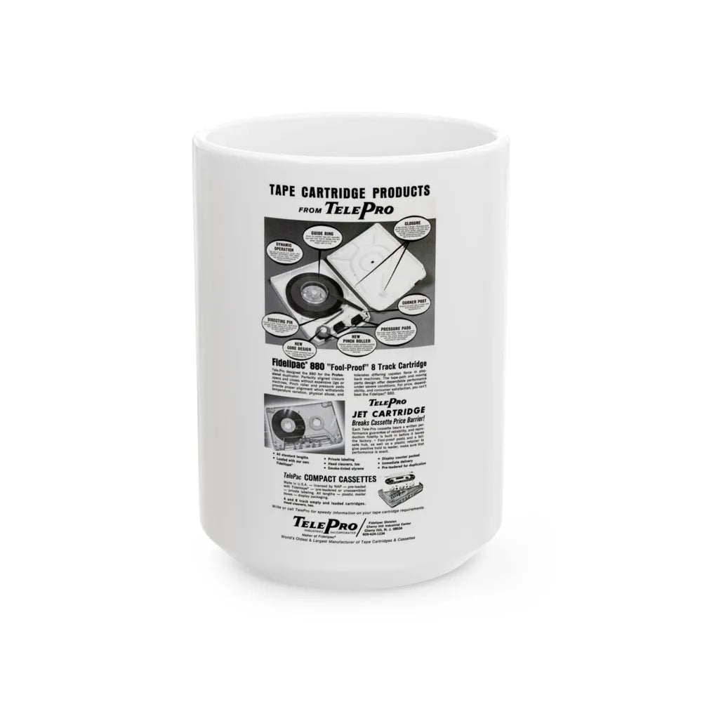 Kasetter 1969 (Music Poster) White Coffee Mug-15oz-Go Mug Yourself