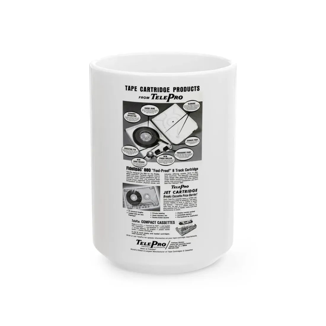 Kasetter 1969 (Music Poster) White Coffee Mug 15oz - Go Mug Yourself
